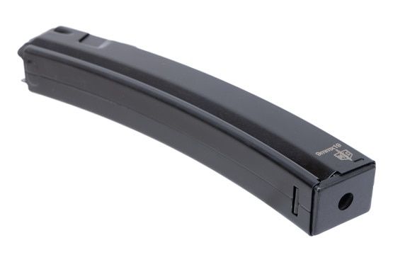 MAC 30-round 9mm magazine for MP5, black.